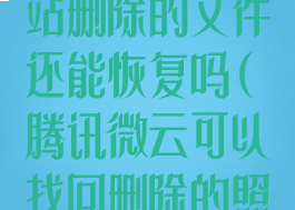 腾讯微云回收站删除的文件还能恢复吗(腾讯微云可以找回删除的照片吗)
