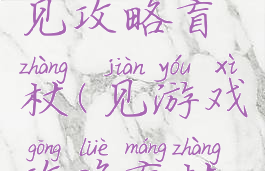 腾讯游戏见攻略盲杖(见游戏攻略盲杖视频)