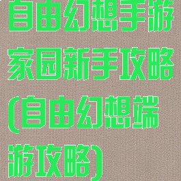 自由幻想手游家园新手攻略(自由幻想端游攻略)
