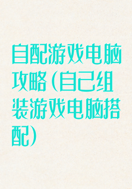 自配游戏电脑攻略(自己组装游戏电脑搭配)