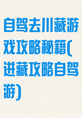自驾去川藏游戏攻略秘籍(进藏攻略自驾游)