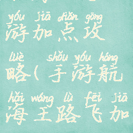 航海王手游加点攻略(手游航海王路飞加点)