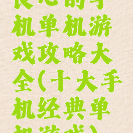 良心的手机单机游戏攻略大全(十大手机经典单机游戏)