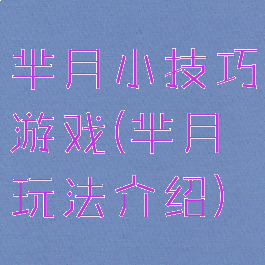 芈月小技巧游戏(芈月玩法介绍)
