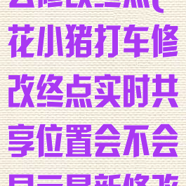 花小猪打车怎么修改终点(花小猪打车修改终点实时共享位置会不会显示最新修改?)