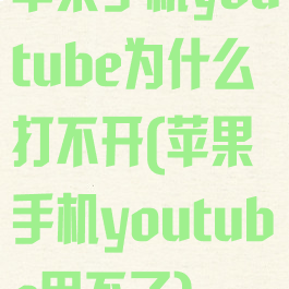 苹果手机youtube为什么打不开(苹果手机youtube用不了)