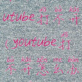 苹果手机youtube打不开(youtube打不开怎么办苹果)