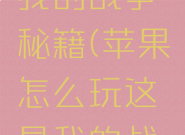 苹果游戏我的战争秘籍(苹果怎么玩这是我的战争)