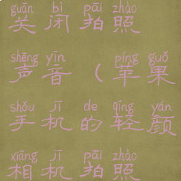 苹果14pro轻颜相机怎么关闭拍照声音(苹果手机的轻颜相机拍照声音怎么关)