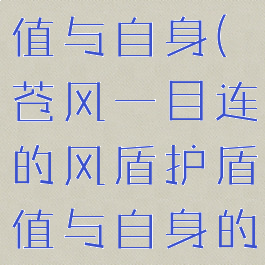 苍风一目连的风盾护盾值与自身(苍风一目连的风盾护盾值与自身的哪个属性相关)