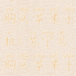 苏宁易购怎么分期购买苹果手机(苏宁易购买苹果手机可以分期吗)