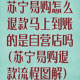 苏宁易购怎么退款马上到账的是自营店吗(苏宁易购退款流程图解)