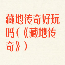 藏地传奇好玩吗(《藏地传奇》)