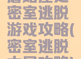 蘑菇屋之密室逃脱游戏攻略(密室逃脱木屋攻略)