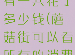 蘑菇街在哪看一共花了多少钱(蘑菇街可以看所有的消费金额吗?)