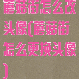 蘑菇街怎么改头像(蘑菇街怎么更换头像)