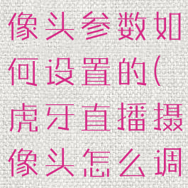 虎牙直播摄像头参数如何设置的(虎牙直播摄像头怎么调)