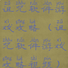 诅咒软件游戏攻略(诅咒软件游戏攻略视频)