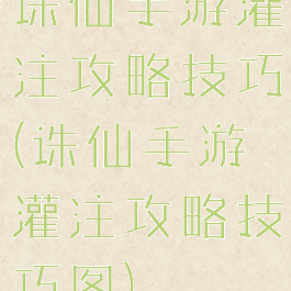 诛仙手游灌注攻略技巧(诛仙手游灌注攻略技巧图)