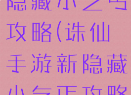 诛仙手游新隐藏小乞丐攻略(诛仙手游新隐藏小乞丐攻略视频)