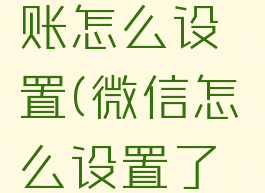 设置微信24小时到账怎么设置(微信怎么设置了24小时到账)