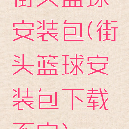 街头篮球安装包(街头篮球安装包下载不完)