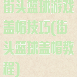 街头篮球游戏盖帽技巧(街头篮球盖帽教程)