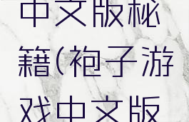 袍子游戏中文版秘籍(袍子游戏中文版秘籍大全)