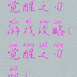 觉醒之刃游戏攻略(觉醒之刃吧)