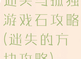 迷失与孤独游戏石攻略(迷失的方块攻略)