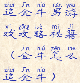 追金牛男游戏攻略秘籍(金牛怎么追金牛)