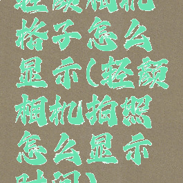 轻颜相机格子怎么显示(轻颜相机拍照怎么显示时间)