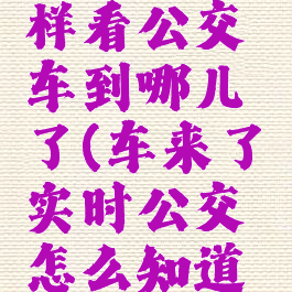 车来了怎样看公交车到哪儿了(车来了实时公交怎么知道车到哪了)