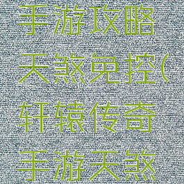 轩辕传奇手游攻略天煞免控(轩辕传奇手游天煞元神搭配)