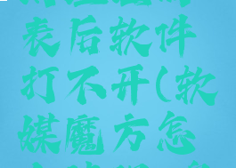 软媒魔方清理注册表后软件打不开(软媒魔方怎么清理c盘)