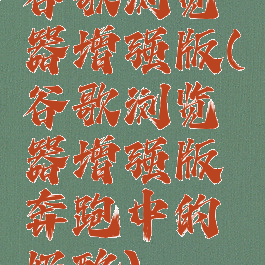 谷歌浏览器增强版(谷歌浏览器增强版奔跑中的奶酪)