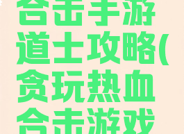 贪玩热血合击手游道士攻略(贪玩热血合击游戏攻略)