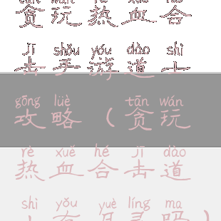 贪玩热血合击手游道士攻略(贪玩热血合击道士有月灵吗)