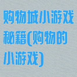 购物城小游戏秘籍(购物的小游戏)