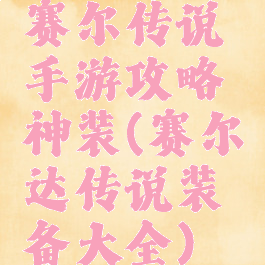 赛尔传说手游攻略神装(赛尔达传说装备大全)