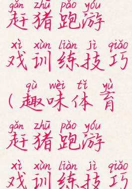 趣味体育赶猪跑游戏训练技巧(趣味体育赶猪跑游戏训练技巧教案)