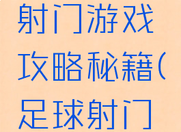 足球模拟射门游戏攻略秘籍(足球射门的小游戏)
