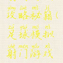 足球模拟射门游戏攻略秘籍(足球模拟射门游戏攻略秘籍视频)