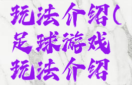 足球游戏玩法介绍(足球游戏玩法介绍视频)