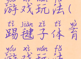 踢毽子体育游戏玩法(踢毽子体育游戏玩法教案)