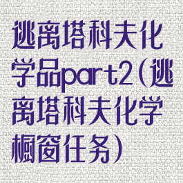 逃离塔科夫化学品part2(逃离塔科夫化学橱窗任务)