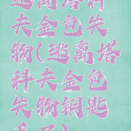 逃离塔科夫金色失物(逃离塔科夫金色失物钥匙丢了)