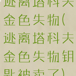 逃离塔科夫金色失物(逃离塔科夫金色失物钥匙被卖了)