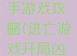 逃脱的凶手游戏攻略(逃亡游戏开局凶手)