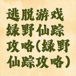 逃脱游戏绿野仙踪攻略(绿野仙踪攻略)